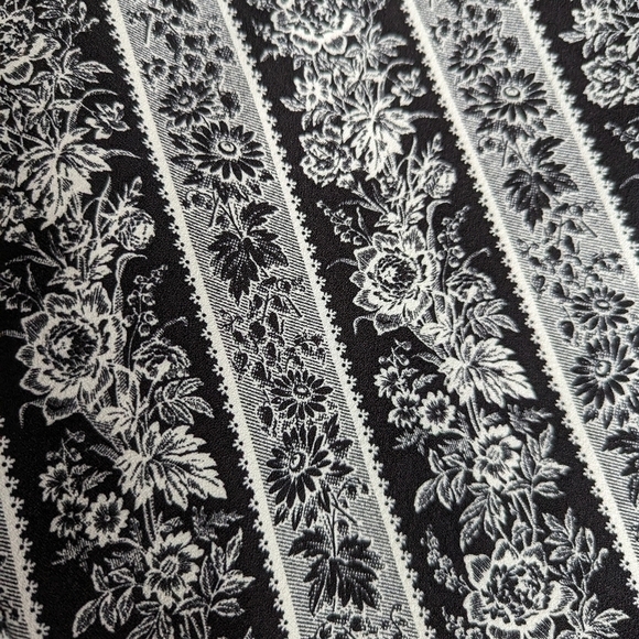 Club MONACO floral print black and white trouser pants xs - Picture 4 of 13